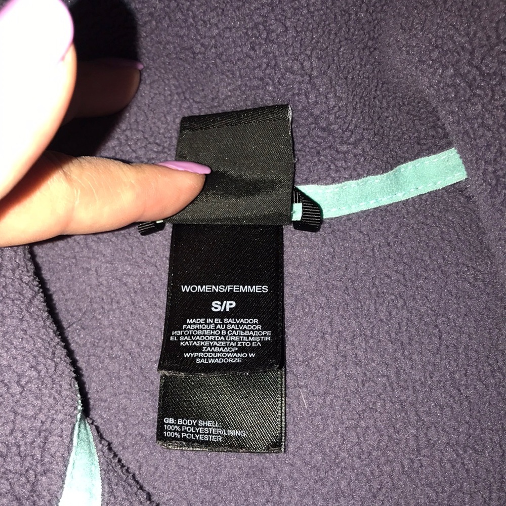 The North Face Fleece Jacket in Purple and Blue with Full Zip Size Small - Picture 10 of 11